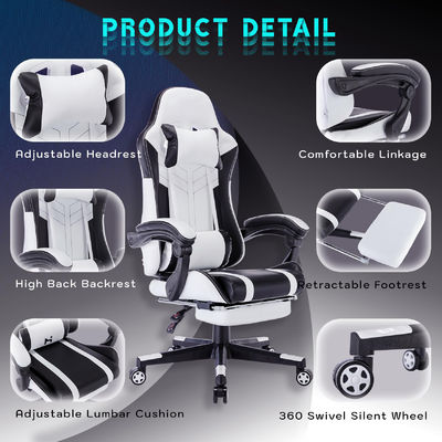 Colorato personalizzato Video a schiena alta Ergonomica Sedia da gioco da corsa di tipo metallo PC con poggiapiedi