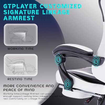 Colorato personalizzato Video a schiena alta Ergonomica Sedia da gioco da corsa di tipo metallo PC con poggiapiedi