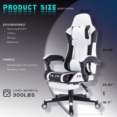 Colorato personalizzato Video a schiena alta Ergonomica Sedia da gioco da corsa di tipo metallo PC con poggiapiedi