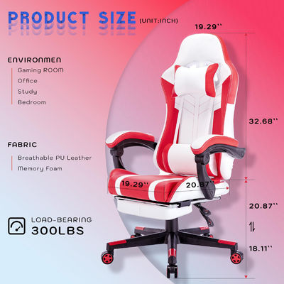 Alinunu High Back Video Ergonomic Racing PC Seduta da gioco con poggiapiedi Personalizza OEM ODM