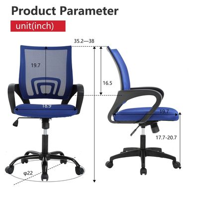 ALINUNU Executive Rolling Swivel Adjustable Chair con logo personalizzabile e confezione postale