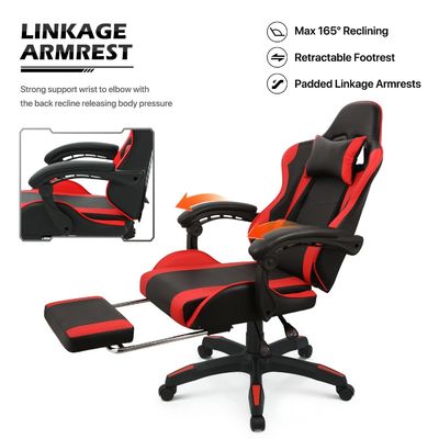 ALINUNU Sedia da gioco per adulti Razer Computer ergonomico Video PC da corsa