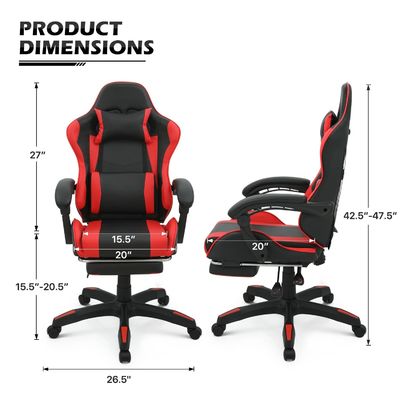 ALINUNU Sedia da gioco per adulti Razer Computer ergonomico Video PC da corsa