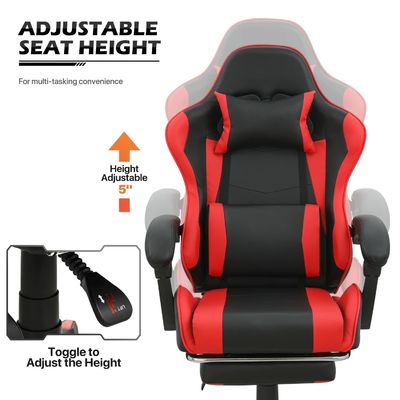 ALINUNU Sedia da gioco per adulti Razer Computer ergonomico Video PC da corsa