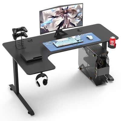 1050*700*115mm Rubrica robusta a forma di L scrivania da gioco altezza regolabile per ufficio