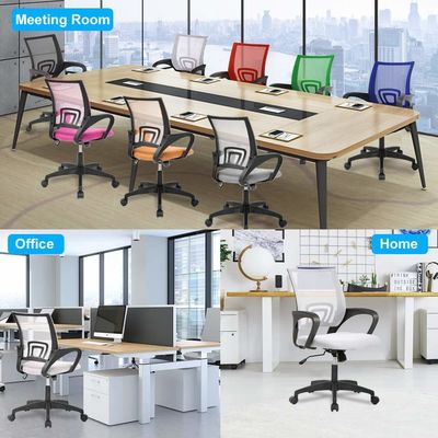 ALINUNU White Mesh Executive Chair con supporto lombare e meccanismo farfalla