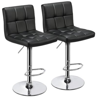 19.5&quot;D x 17&quot;W x 36.5&quot;H Modern Bar Stools con altezza regolabile e cuoio in PU girevole