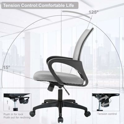 Personalizza il tuo spazio di lavoro con ALINUNU Grey Mesh Computer Chair