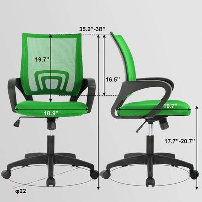 ALINUNU Navy Green Mesh Computer Chair La scelta ideale per l'esecutivo e l'ufficio interno