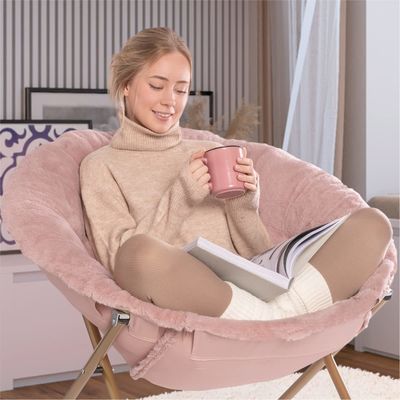 Poltrone pieghevole rotondo spessore pieghevole lettino soggiorno poltrone lunare stile di design moderno