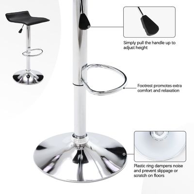 Arredamento commerciale ALINUNU Modern Swivel PU Leather Bar Stools for Bar Furniture