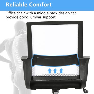 Home Office Sedile a maglia ergonomica con altezza regolabile e design moderno