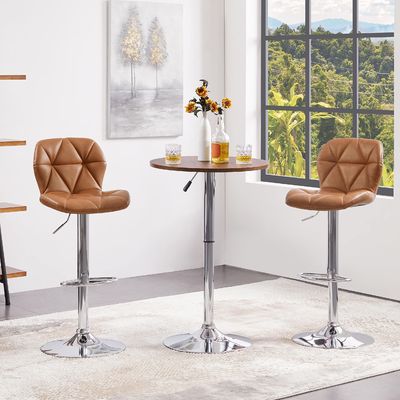 Alinunu's Modern PU Leather Swivel High Bar Stools per Bar Room Restarant Furniture