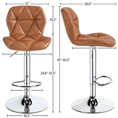 Alinunu's Modern PU Leather Swivel High Bar Stools per Bar Room Restarant Furniture
