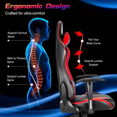 Peso articolo 42 libbre Arredamento per la casa ufficio ergonomico PC da corsa sedia da videogioco