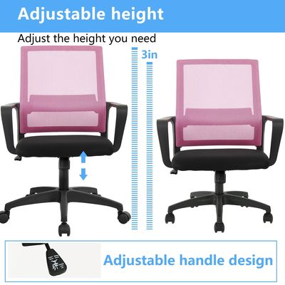 Sedile da ufficio a maglia ergonomica 360 ruotabile ad altezza regolabile