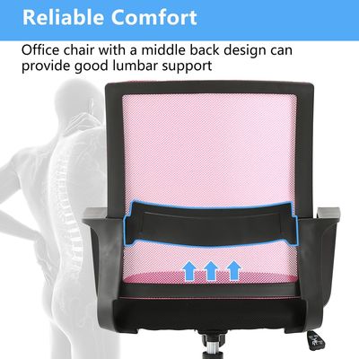 Sedile da ufficio a maglia ergonomica 360 ruotabile ad altezza regolabile