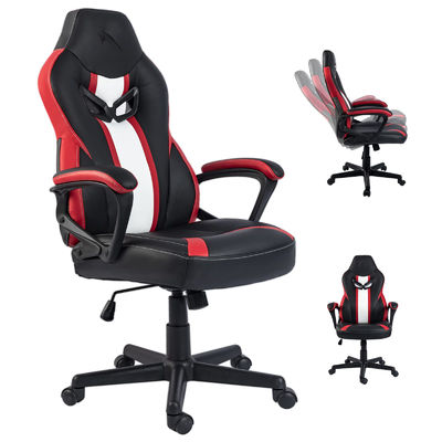 Sedia da gioco da corsa a telaio metallico ALINUNU con supporto lombare e design ergonomico