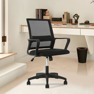 ALINUNU Ergonomic Mesh Computer Office Chair Girante Modern Desk Chair con telaio in ferro