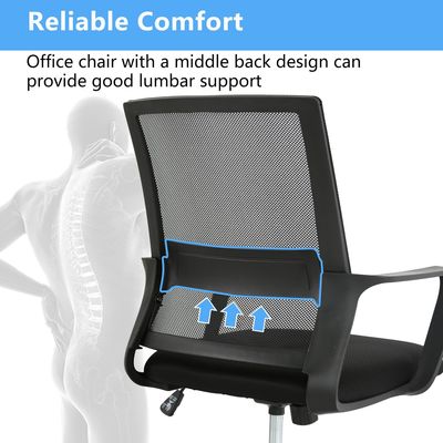 ALINUNU Ergonomic Mesh Computer Office Chair Girante Modern Desk Chair con telaio in ferro