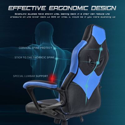 Home Office Arredamento ALINUNU Direct Ergonomic Racing Gaming Chair con supporto lombare