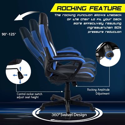 Home Office Arredamento ALINUNU Direct Ergonomic Racing Gaming Chair con supporto lombare