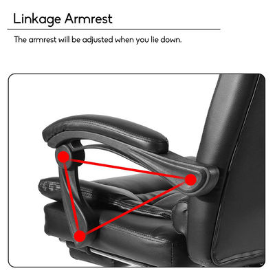 Home Office Imballaggio postale Y cuoio Executive Swivel con poggiapiedi di ALINUNU