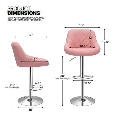 ALINUNU Sedie da pranzo moderne Bar Pub Scaffale alto con retro Home Bar Peso 27.8 sterline