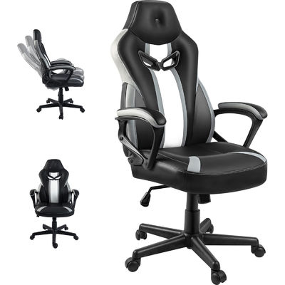 Moderna sedia giratoria ergonomica da corsa con supporto lombare regolabile