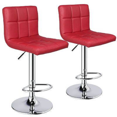 Moderno design PU cuoio regolabile sgabello a barre girevole con schiena 14,5 &quot;D x 16&quot;W x 24,5 &quot;H
