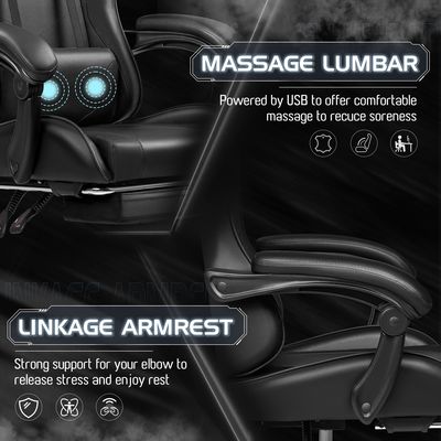 Style sedia girevole con supporto lombare o sala giochi ALINUNU Custom Racing Razer