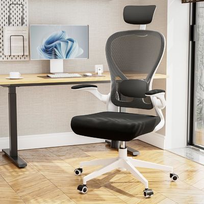 Sedile ergonomica per ufficio personalizzabile sedile girevole moderno con braccia pieghevoli