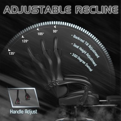 Style sedia girevole con supporto lombare o sala giochi ALINUNU Custom Racing Razer