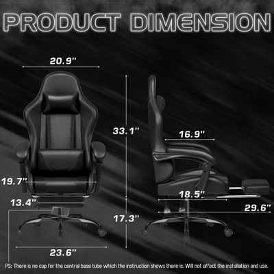 Style sedia girevole con supporto lombare o sala giochi ALINUNU Custom Racing Razer