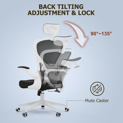 Sedile ergonomica per ufficio personalizzabile sedile girevole moderno con braccia pieghevoli