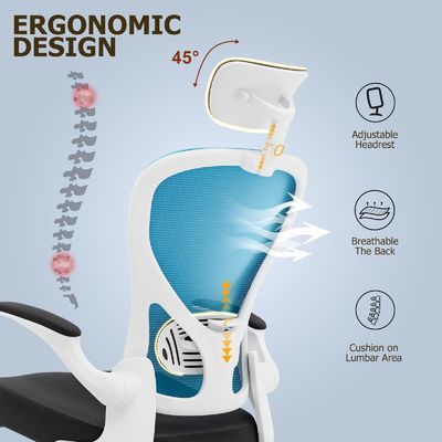 Sedile ergonomica per ufficio personalizzabile sedile girevole moderno con braccia pieghevoli