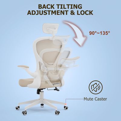 Sedile ergonomica per ufficio personalizzabile sedile girevole moderno con braccia pieghevoli
