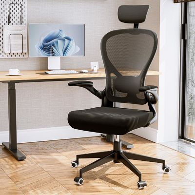 Funzione girevole e braccia flessibili Sedile ergonomica per ufficio a domicilio con regolazione dell'altezza