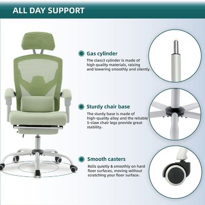 27.56&quot;D x 18.5&quot;W x 47.8&quot;H Back Mesh Rolling Swivel Chair per ergonomia di ufficio