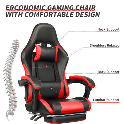Sedile da gioco in metallo a colori personalizzato con altezza regolabile e supporto lombare
