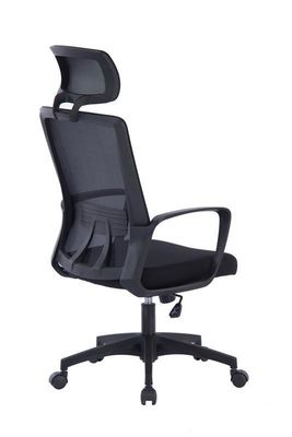 Moderna sedia da ufficio a maglia di design con ricino di nylon e materiale traspirante