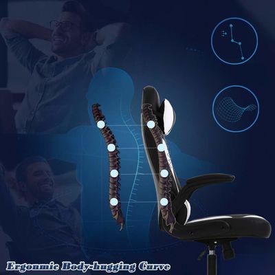 Poltrona da gioco per PC ALINUNU Design ergonomico con braccioli flessibili Supporto lombare e poggiatesta