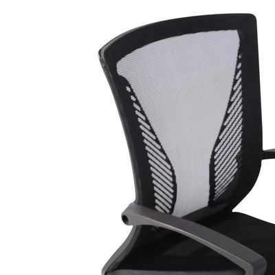 R300mm base di nylon rete nera sedia ufficio amministrativo per ambienti professionali