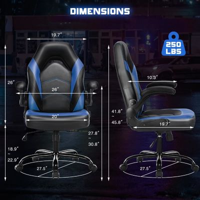 Sedia da gioco per computer a 360 giri con regolazione dell'altezza e funzione di poltrona disponibile
