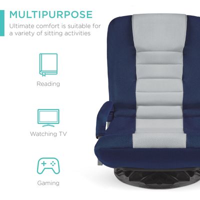 ALINUNU Sedile girante per giochi 360 gradi Poltrona a terra multiuso per la visione della TV
