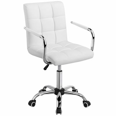 Sedile da ufficio in cuoio regolabile per il retro perfetto per ambienti di lavoro moderni e eleganti