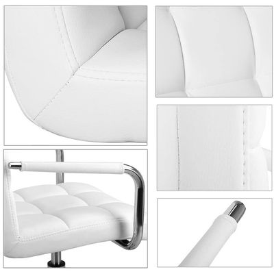 Sedile da ufficio in cuoio regolabile per il retro perfetto per ambienti di lavoro moderni e eleganti
