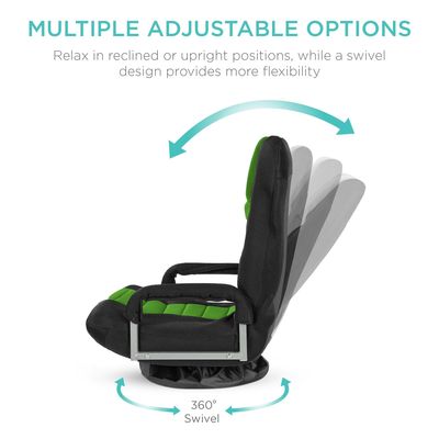 Moderna sedia da gioco girevole a 360 gradi con regolazione dell'altezza e funzione di sedile a sdraio
