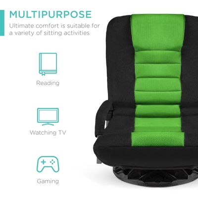 Moderna sedia da gioco girevole a 360 gradi con regolazione dell'altezza e funzione di sedile a sdraio