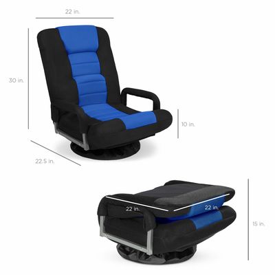 Imballaggio della posta ALINUNU Sedile girante per giochi 360 gradi Poltrona a terra multiuso Rocker per TV